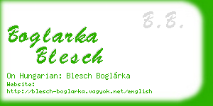 boglarka blesch business card